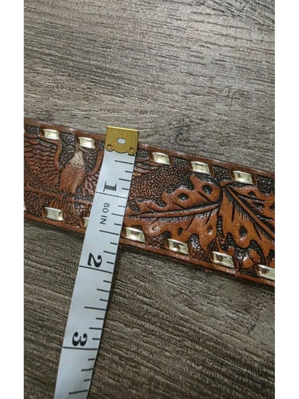 Vtg Wil-Aren Originals Western Turquois Inlay Horse Head Belt buckle Handmade